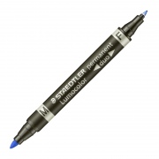  Permanentinis žymeklis STAEDTLER LUMOCOLOR DUO 348, MĖLYNA
