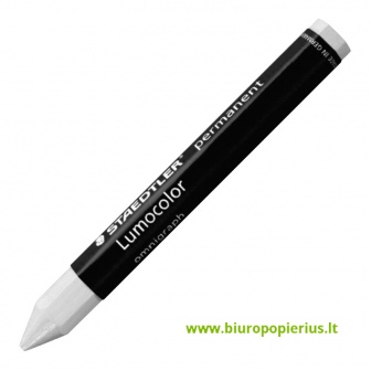  Sausas permanentinis žymeklis STAEDTLER LUMOCOLOR, BALTA