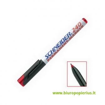  Permanentinis žymeklis  SCHNEIDER MAXX 240, 1-2mm, raudonas
