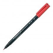  Žymeklis STAEDTLER OHP LUMOCOLOR 317/318, 0,6 mm, RAUDONA