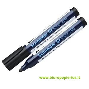  Žymeklis baltai lentai ir bloknotams SCHNEIDER MAXX 290, juodas