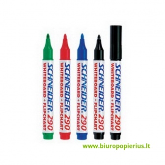  Žymeklis baltai lentai ir bloknotams SCHNEIDER MAXX 290, 4 vnt.