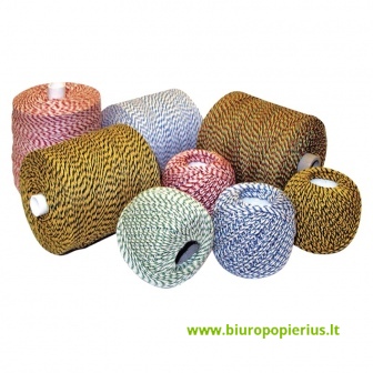  Notarinis siūlas, žalia/balta, 100g.