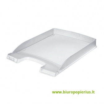 Padėklas dokumentams LEITZ PLUS SLIM, 3,5 cm, skaidrus