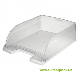  Padėklas dokumentams LEITZ PLUS JUMBO, 10 cm, skaidri