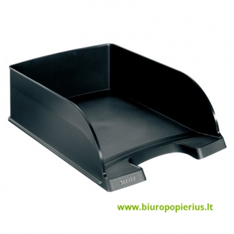  Padėklas dokumentams LEITZ PLUS JUMBO, 10 cm, juoda