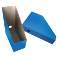  Kartoninis stovas dokumentams SMILTAINIS, 112 mm, mėlynas