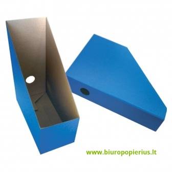  Kartoninis stovas dokumentams SMILTAINIS, 112 mm, mėlynas - 2 vnt.