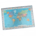  Patiesalas rašymui BANTEX, su pasaulio žemėlapiu, 44 x 63 cm