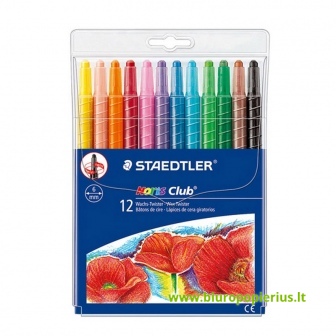  Vaškinės kreidelės STAEDTLER NORIS CLUB, 12 sp.