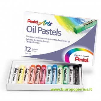  Aliejinės kreidelės PENTEL ARTS PHN4, 12 sp.