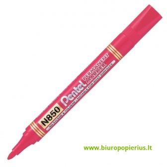  Permanentinis žymeklis PENTEL N850 1-4mm, raudonas