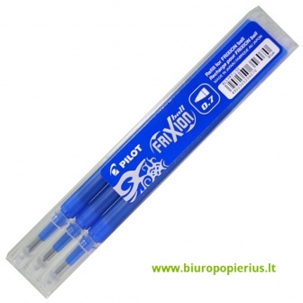  Šerdelė trinamajam rašikliui PILOT FRIXION 0.7 mm, mėlyna, 3 vnt.
