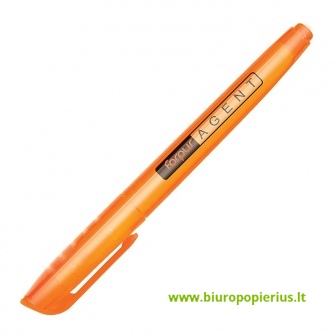  Teksto žymeklis FORPUS AGENT kirsta galvutė, 1-4 mm, oranžinė - 2 vnt.