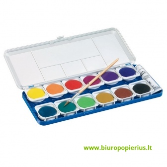  Vandeniniai dažai STAEDTLER NORIS CLUB 888, 12 spalvų.