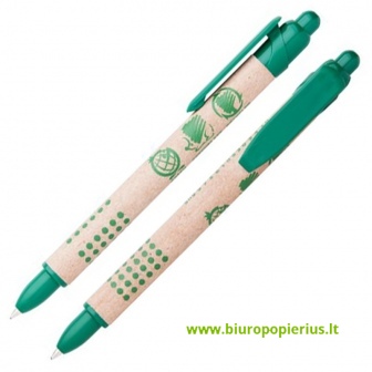  Mechaninis tušinukas Ico Green Paperpen 0,8 mm, mėlyna šerdelė