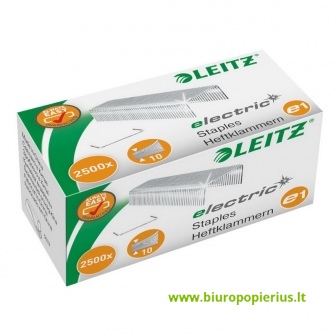  Sąsagėlės elektriniam segikliui LEITZ E1, Nr.10, (dėž.- 2500 vnt.)