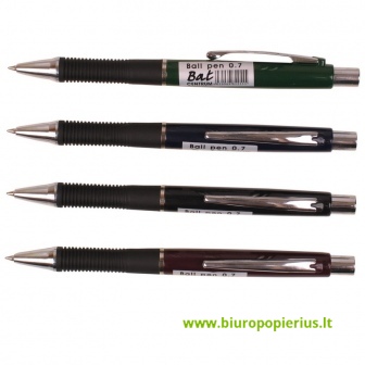  Tušinukas Centrum BAT 0.7mm, įvairių spalvų korpusas, mėlyna šerdelė - 36 vnt.