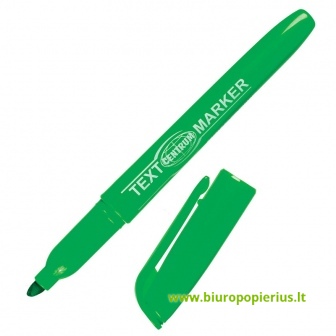  Teksto žymeklis CENTRUM kirstu galu, 1-5 mm, žalios sp.