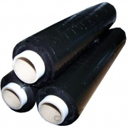  Pakavimo plėvelė 450mm x 270m, 17mikronų, juoda