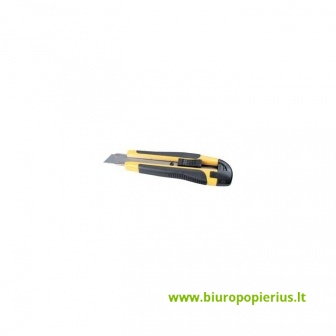  Maketavimo peilis CENTRUM, su gumuota rankena, 18mm