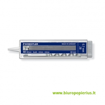 Grafitai automatiniams pieštukams STAEDTLER 255, 0,7 mm, 2B