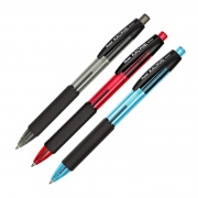  Automatinis tušinukas PENTEL KACHIRI 0.7mm, raudonos spalvos tušas - 2 vnt.