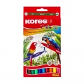  Flomasteriai KORES KORELLO 2 in 1, 10 vnt.
