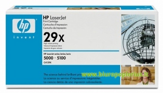 Hewlett-Packard C4129X Juoda, 10000 psl.