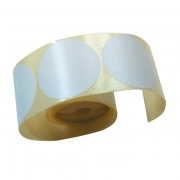  Notariniai lipdukai, apvalūs, balta, 500vnt