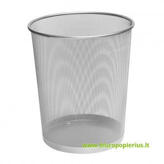  Šiukšlių dėžė ICO, 16l, metalinė, sidabrinė