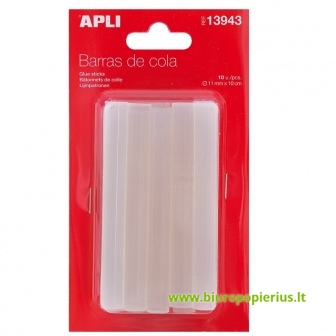  Karštų klijų lazdelės, skaidrios, 11mm, 10 vienetų