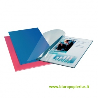  Viršeliai įrišimui 7 mm., A4,MĖLYNA, 36-70l., 10 vnt.