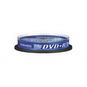  VERBATIM DVD+R 4.7GB 16x, rietuvė, 10vnt (43498)