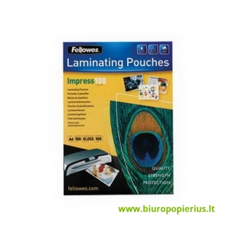  Laminavimo vokeliai FELLOWES, 100 mic, A3, 100 vnt