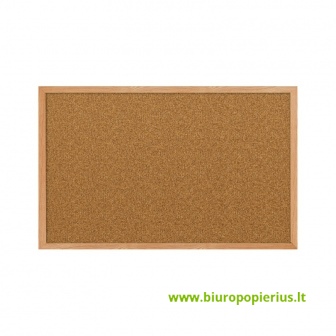  Kamštinė skelbimų lenta 45x60, medinis rėmas