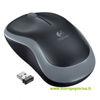  Belaidė optinė pelė Logitech M185, juoda/pilka