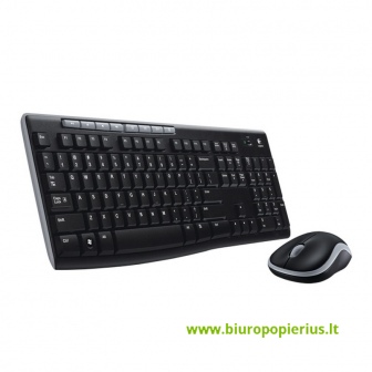  Belaidės klaviatūros ir pelės komplektas Logitech MK270, US