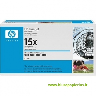 Hewlett-Packard C7115X Juoda, 3500 psl.