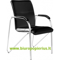  Konferencijų kėdė NOWY STYL SAMBA V-14, odos imitacija, juodos sp.