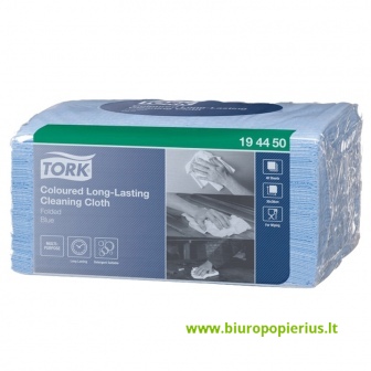  Valymo šluostė TORK PREMIUM W8, 194450, mėlynos spalvos, 40 vnt.