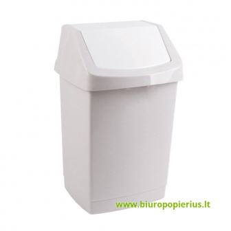  Šiukšliadėžė su dangčiu 50 L, šviesiai pilka.