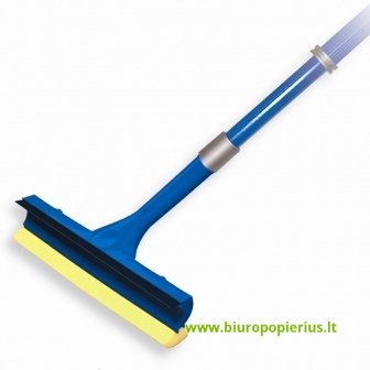  Langų valymo šepetys, su kempine ir teleskopiniu kotu, 130 cm