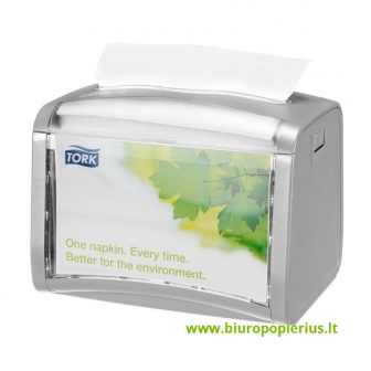  Servetėlių dozatorius TORK XPRESSNAP TABLETOP, 20,1 x 15,5 x 15 cm, šv. pilkos sp. (272613)