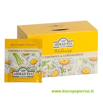  Žolelių arbata AHMAD CAMOMILE & LEMONGRASS 20 vokelių po 1,5g - 2 vnt.