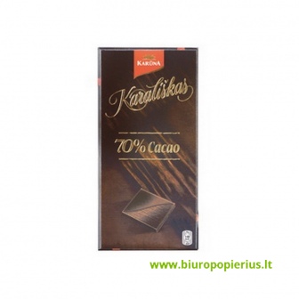  Šokoladas Karūna 70% Cacao, 100g, juodasis