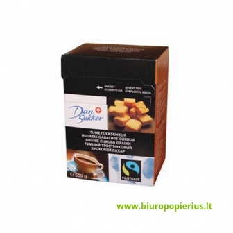  Gabalinis cukrus DAN SUKKER 500 g, rudas - 2 vnt.