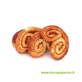  Sausainiai, sluoksniuotos tešlos, su cinamonu, 1 kg