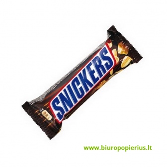  Šokoladinis batonėlis SNICKERS, 51 g - 10 vnt.