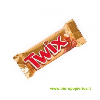  Šokoladinis batonėlis TWIX, 50 g - 10 vnt.